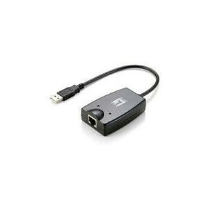 USB0401 - Adapter usb 3.0 Typ-A1x lan RJ45 kompakt schwarz (USB-0401) - Levelone