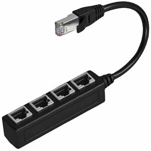 HIASDFLS RJ45 1 bis 4 Ethernet-LAN-Netzwerkkabel, Ethernet-Verlängerungskabel, RJ45-Koppler 1 Stecker auf 3 Buchse, (nicht als Netzwerk-Splitter verwendet)