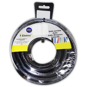 EDM E3/28054 Carrete Manguera Plana Negra 2X1,5Mm 25Mts (Audio)