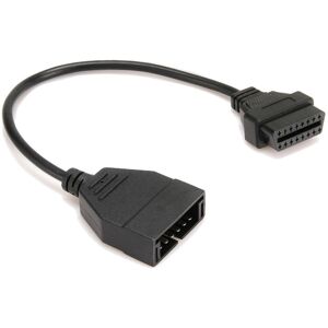 Trade-Shop OBD2 Diagnose Adapter Kabel 12pin auf 16pin kompatibel mit GM, GMC, Chevrolet Autos (Baujahr vor 1996) mit 12-Pin Diagnoseanschluss