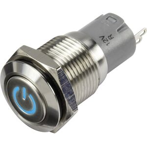 1303018 LAS2GQF-11ZDT/B/12V/S/P Druckschalter 48 v/dc 2 a 1 x Ein/Ein rastend Blau i - Tru Components