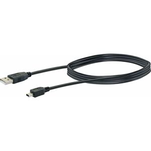 Mini usb Ladekabel CK1521 533 schwarz, 1m, 1x usb 2.0 a Stecker / 1x usb 2.0 Mini b Stecke USB-Kabel & Stecker - Schwaiger