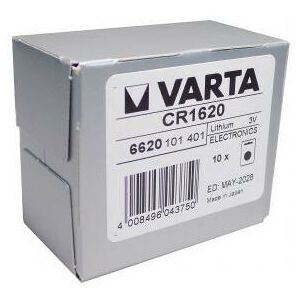 Cr 1620 var - Lithium-Knopfzelle, 3 v, 70 mAh, 16x2,0 mm, 10er (06620 101 401 pack) - Varta