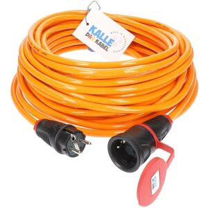 Kalle Das Kabel - Kalle Verlängerungskabel Schuko 2,5mm² Extreme Signal Orange IP54 10 Meter