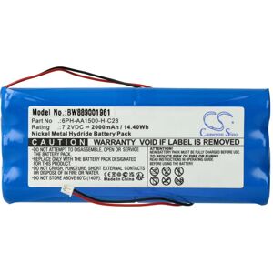 Akku Ersatz für dsc DS415, 6PH-AA1500-H-C28 für Alarmanlage, Alarmsystem (2000 mAh, 7,2 v, NiMH) - Vhbw