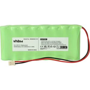 Akku Ersatz für Visonic 0-9912-G, 103-300672, GP180AAH8BMX für Alarmanlage, Alarmsystem (2200 mAh, 9,6 v, NiMH) - Vhbw