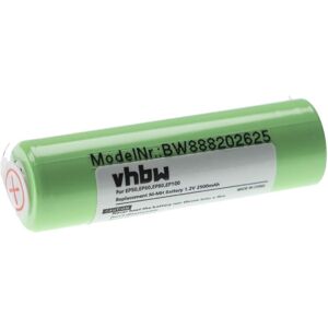 Akku kompatibel mit Braun EP100, EP50, EP60, EP80, Exact Power Rasierer Haarschneider (2500mAh, 1,2V, NiMH) - Vhbw