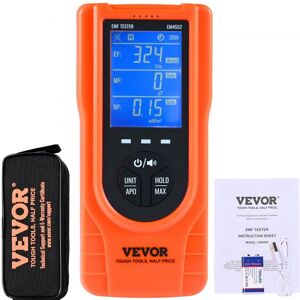 VEVOR 3-in-1-EMF-Messgerät, 5 Hz – 3,5 GHz, tragbarer wiederaufladbarer Strahlungsdetektor für elektromagnetische Felder, digitaler LCD-EMF-Tester für EF MF RF-Hausinspektionen