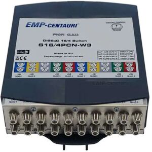 EMP Centauri Profi-Line S16/4PCN-W3 DiSEqC 2.0 Schalter 16 Eingang/4 Ausgang