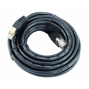 Omnitronic Kabel WC-10 CAT-5E Kabel 1m schwarz Kabel