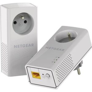 Netgear Plp1000 Packung Mit 2 1000-Mbit/s-Powerline-Steckdosen Mit Gefilterter Steckdose Und Gigabit-Port