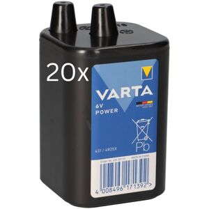 20x Varta 4R25 431 6V 8.500mAh Batterie Zink-Kohle