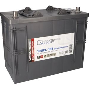 Q-Batteries Ersatzakku 1x 12V 105Ah passend Haulotte Star 6, Quickup 7-9, Quickup 11-14