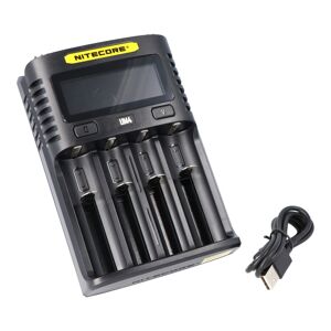 Nitecore UM4 USB-Ladegerät QC 2.0 kompatibel für Li-Ion Akkus