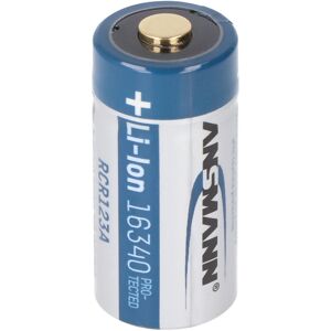 Ansmann LiIon 16340 3,6V 850mAh 1,7×1,7x3,5cm mit Schutzbeschaltung und Micro-USB-Eingang