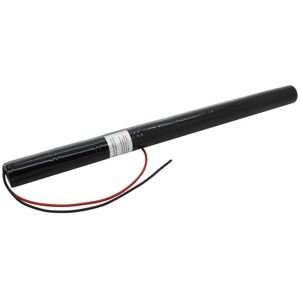 AccuCell Notleuchtenakku NiCd 9,6V 1800mAh L1x8 Sub-C mit 200mm Kabel einseitig