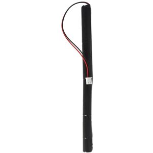 AccuCell Notleuchtenakku NiMH 4,8V 600mAh L1x4 Micro AAA mit Kabel und Stecker 178x12x12mm