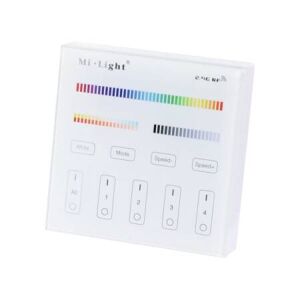 MiLight/Miboxer RGB-CCT 4 Zonen Funk Wandbedieneinheit Smart Panel MiLight