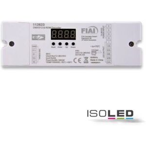 Fiai IsoLED DMX512 RDM 8/16 Bit Decoder RGB+W+WW 1-5 Kanal 12-36V 5x5A oder 48V 5x1.5A