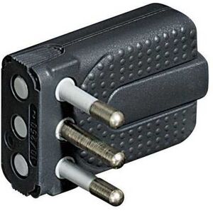 Bticino S2496tg 2p + T 10a Lenkradstecker, Platzsparend, Verstellbarer Kabelausgang An 3 Positionen, Grau