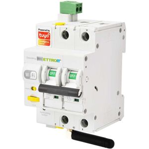 Ettroit E-Smart Wifi 2p 32a Magnetischer Thermoschalter Automatischer Reset Tuya App 3 Din-Module