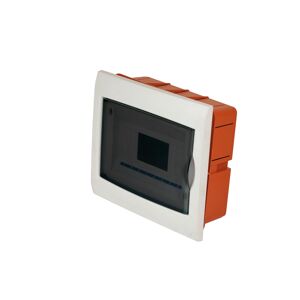 Faeg 8-Modul-Unterputz-Schalttafel Mit Weißem Rahmen Und Getönter Tür 250x215x75mm Ip40  - Fg14308