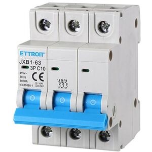 Ettroit Leistungsschalter Thermisch-Magnetisch Zum Schutz 3p 10a 220v 380v Salvavita 3 Modules Din  Jxb1-63-3p-10a