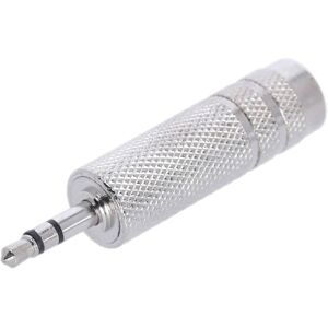 Adam Hall Connectors 4 Star A Jf3 Mm3 Metal - Adapter 6,3 Mm Klinkenbuchse Trs Auf 3,5 Mm Klinke Trs