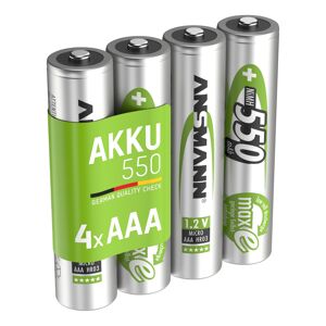 ANSMANN NiMH Akku Micro AAA 550 mAh maxE 4 Stück