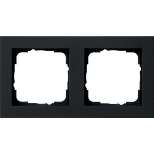 Gira Rahmen 2-fach schwarz mit Kst E2 021209