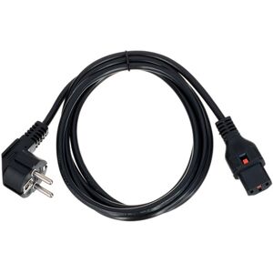 pro snake Locking Power Cable 2m Schwarz