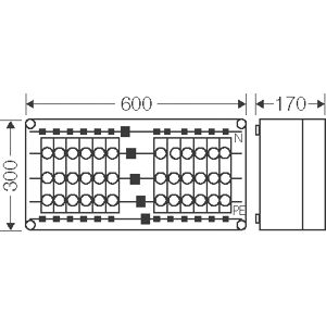 Hensel NZ-Gehäuse 12x3x63A,D02,E18 Mi 3435 - 2000628