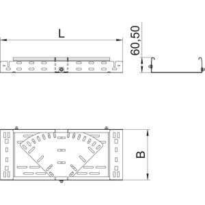 OBO Bettermann Vertr Bogen variabel 60x200 RBMV 620 FS - 6040484