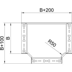 OBO Bettermann Vertr T-Abzweigstück 60x400mm RTM 640 FS - 6041328