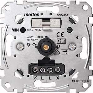 Merten Drehdimmer-Einsatz Wechs. f.ohm.Last 40-400W MEG5132-0000