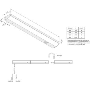 Hera LED-Unterbauleuchte ModuLite F450mm nw 20202580103