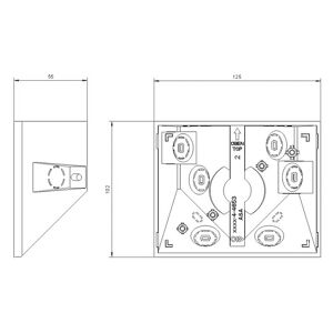 Busch-Jaeger Decken-/Eckadapter f.Bu.-Wä. 6868-204 - 2CKA006800A2558