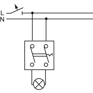 Busch-Jaeger Ausschalter-Einsatz 2polig 2000/2 US - 2CKA001012A2034