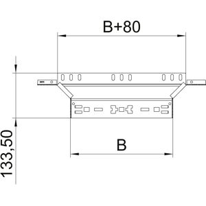 OBO Bettermann Vertr Anbau-Abzweigstück 60x200mm RAAM 620 FT - 6041254