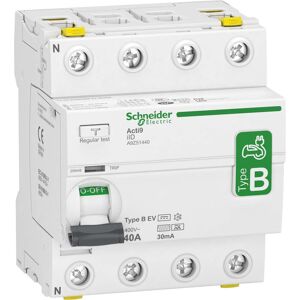 Schneider Electric FI-Schalter 4P 40A 30mA f.E-Ladestation A9Z51440