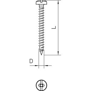 OBO Bettermann Vertr Golden-Sprintschraube 4758 4.5x45 - 3195465