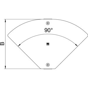 OBO Bettermann Vertr Deckel variabel 0 bis 90°, für RBMV DFBMV 400 FS - 6040768