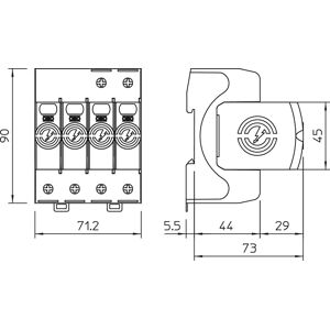 OBO Bettermann Vertr SurgeController V20 dreipolig mit NPE V20-3+NPE-280 - 5095253