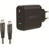 PROUSER USB-Lader PRO USER 20198, 3-fach, 65W, 2x USB-C, 1x USB-A, GaN, schwarz