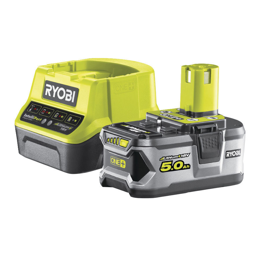 Ryobi Accessoires RC18120-150 Akku 18 Volt 5.0 Ah li-ion + Ladegerät