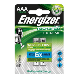 Energizer AAA Genopladelige batterier - 2 Stk