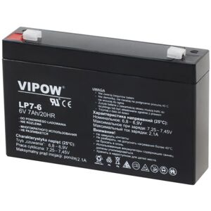 VIPOW gel batteri 6V 7Ah