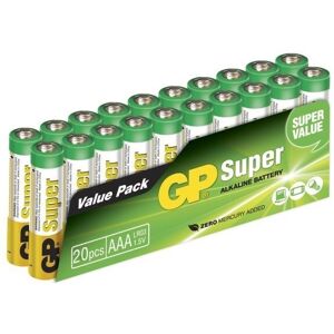 GP Super Alkaline AAA batteri, 24A/LR03, 20-pak