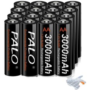 SupplySwap Genopladelige AA-batterier, 100% originale, 3000mAh kapacitet, forudopladede., 12V, 28 stk AA-batteri