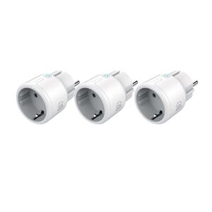 Deltaco 3-pakke Mini Smart Plug - WiFi, Timer